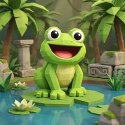 Frog portrait